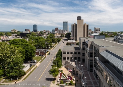 View from the capital office building  Little Rock, Arkansas